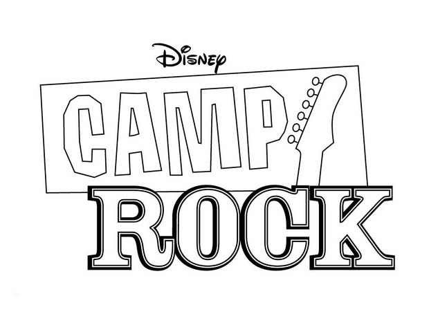 desenhos para imprimir e colorir camp rock