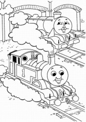 desenhos para pintar online thomas e seus amigos