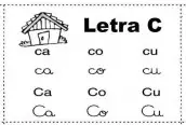 familia silabica para colorir - silaba c
