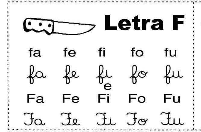 familia silabica para colorir - silaba f