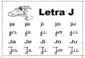 familia silabica para colorir - silaba j