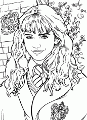 hermione para colorir