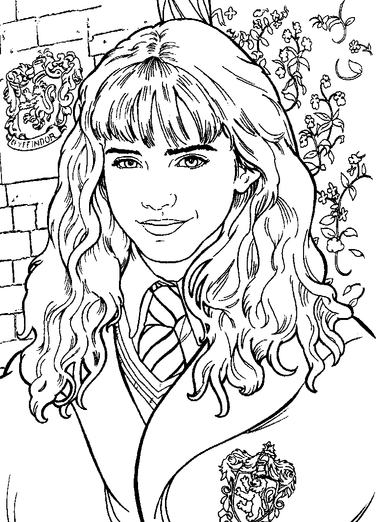 hermione para colorir