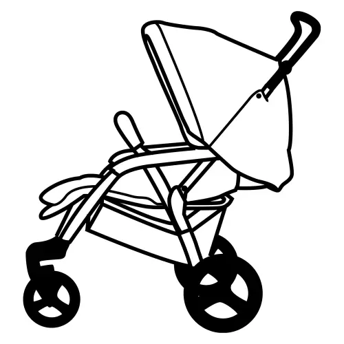 imagens de carrinho de bebe para pintar