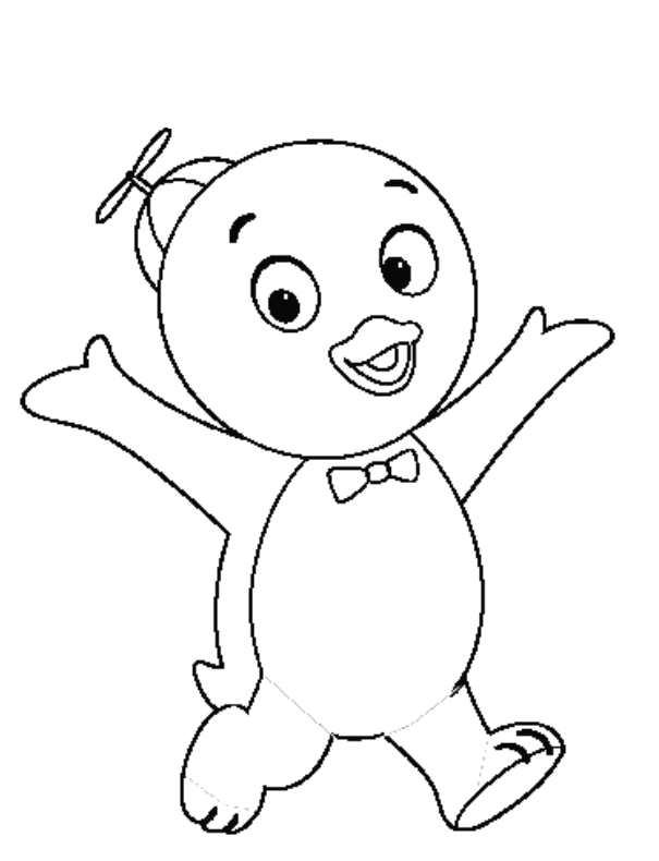 pablo backyardigans para colorir