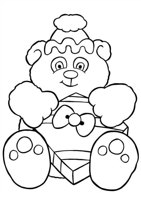 peluche para colorir