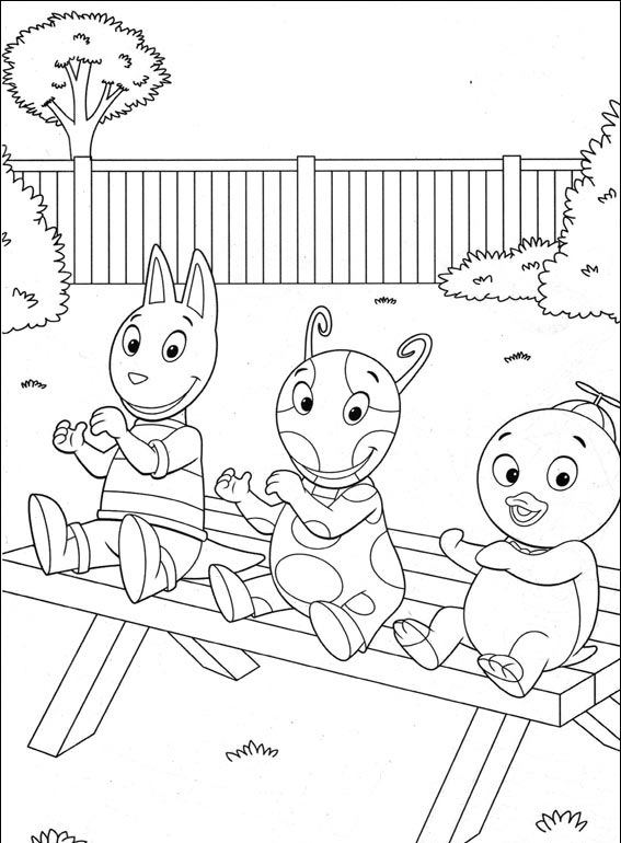 uniqua backyardigans para pintar