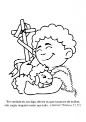 Desenhos de São João para colorir 01