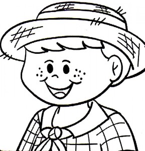 Desenhos de caipira para colorir