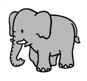 Desenhos de elefante para colorir