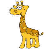 Desenhos de girafas para colorir