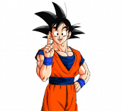 Goku para colorir