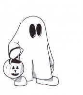 desenho de fantasma para colorir