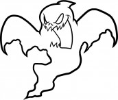 desenho de fantasma para pintar e imprimir