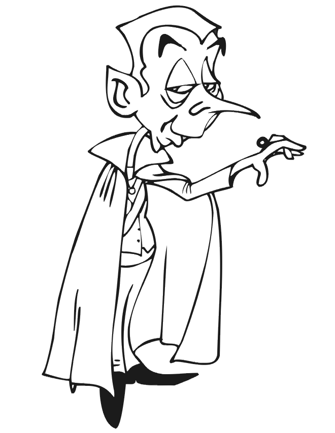 desenho do dracula para colorir