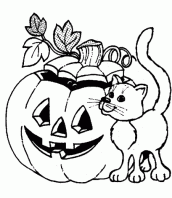 desenhos de aboboras do halloween para colorir