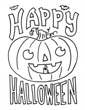 desenhos de cartoes de halloween para colorir