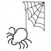 desenhos de teia de aranha para pintar