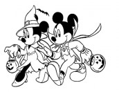 desenhos disney hallowen para colorir