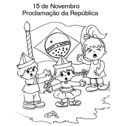 desenhos para colorir da proclamacao da republica