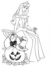 halloween princesas disney para colorir