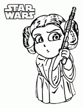 princesa leia princesa leia para pintar