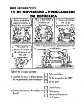 proclamacao da republica atividades de completar