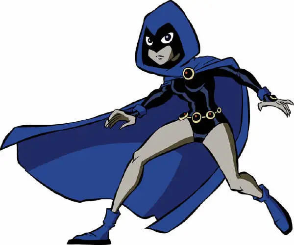 Desenho de Ravena dos Teen Titans Go para colorir
