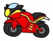 Desenhos de moto para colorir