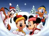 Natal do Mickey para colorir