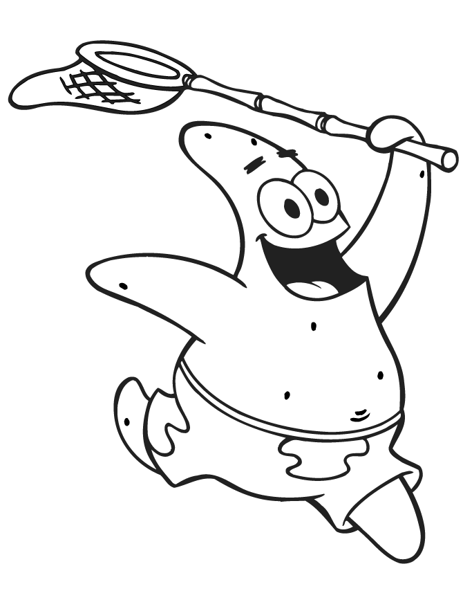 Patrick Estrela bob esponja desenhos para colorir