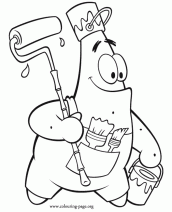 Desenho Imprimir e Pintar Patrick Estrela - Desenho para Colorir