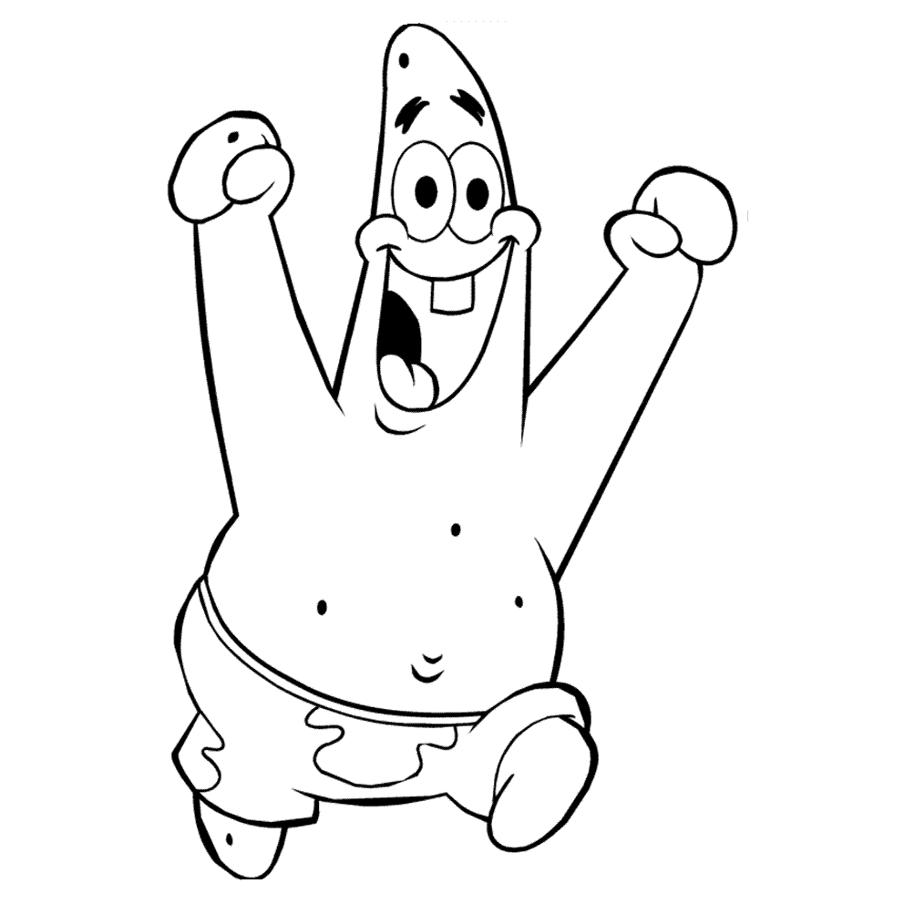 Patrick Estrela bob esponja desenhos para pintar