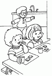 criancas na escola para colorir 02