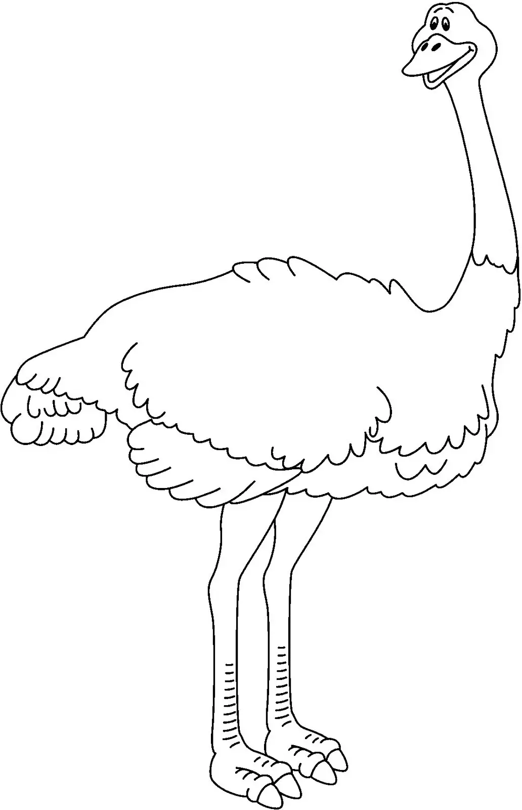 desenhos de avestruz para imprimir 01