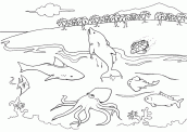 desenhos de oceano para pintar 02