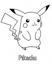 desenhos de pikachu para pintar 01