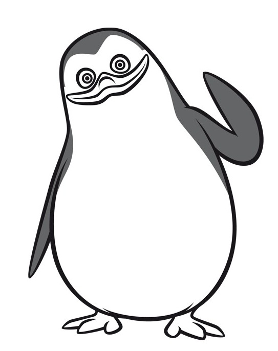 desenhos de pinguim para colorir 01