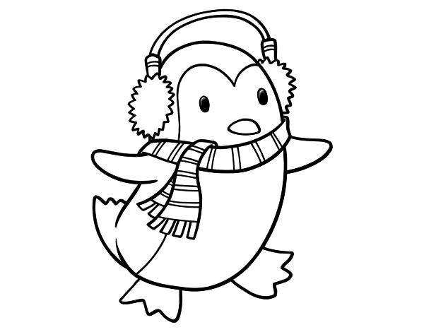 desenhos de pinguim para imprimir 02