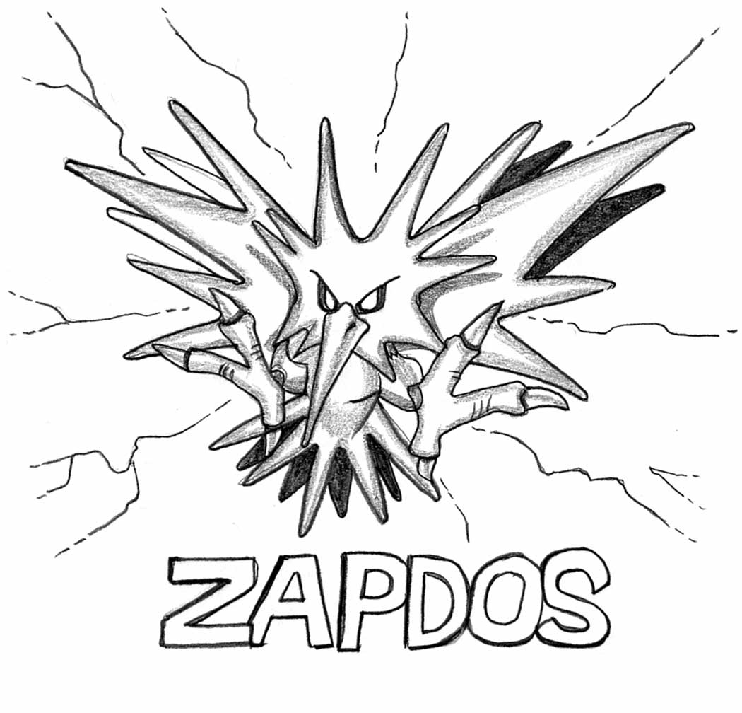 desenhos de zapdos para para colorir 01