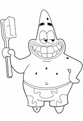 desenhos para pintar Patrick Estrela