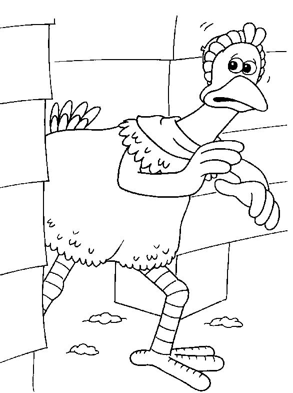 desenhos para pintar a fuga das galinhas 01