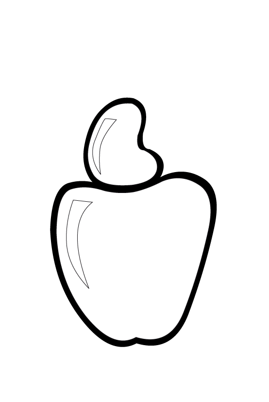 Desenhos de caju para colorir