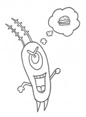 plankton bob esponja para colorir