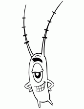 plankton bob esponja para pintar