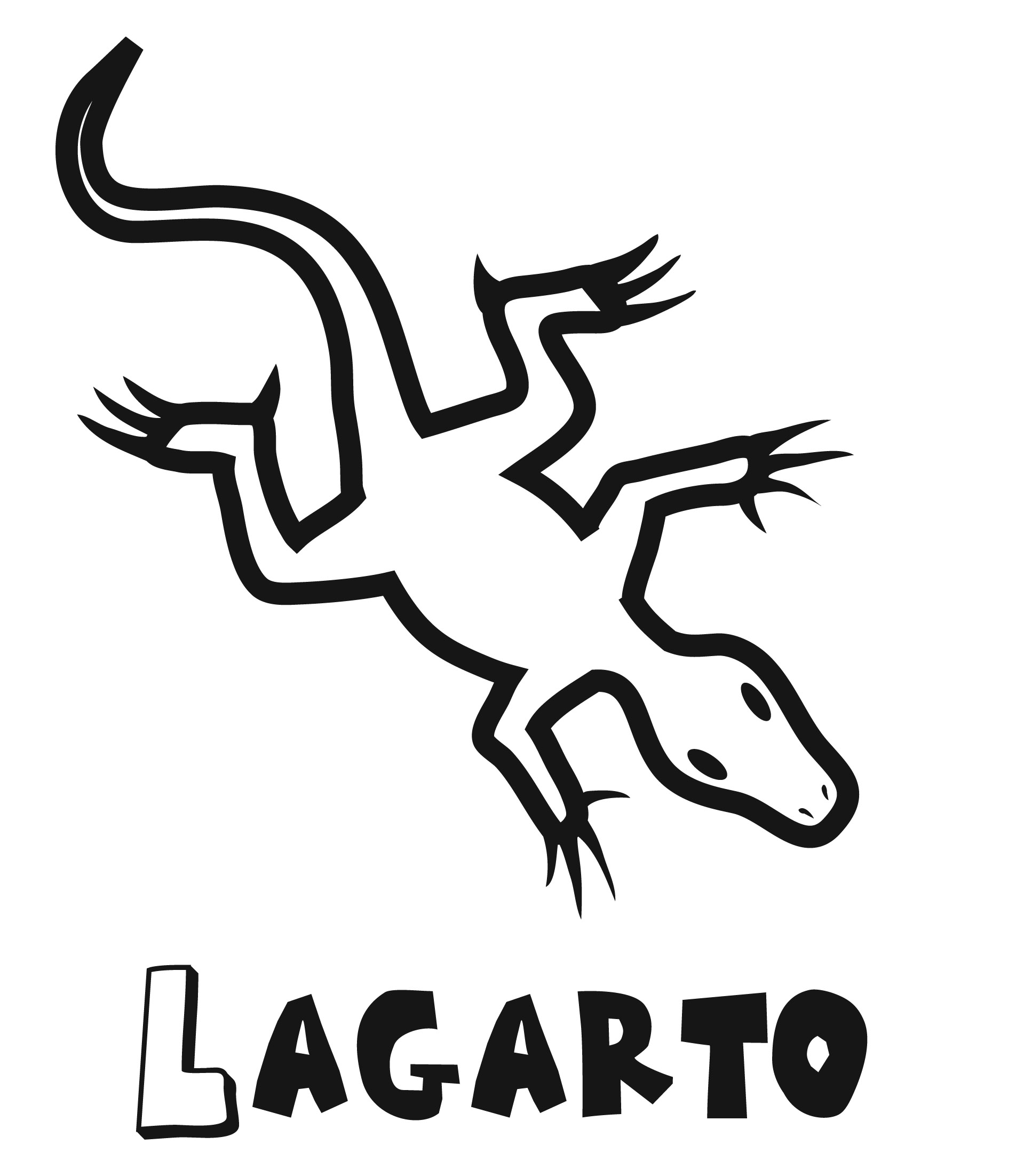 desenhos de lagarto para pintar