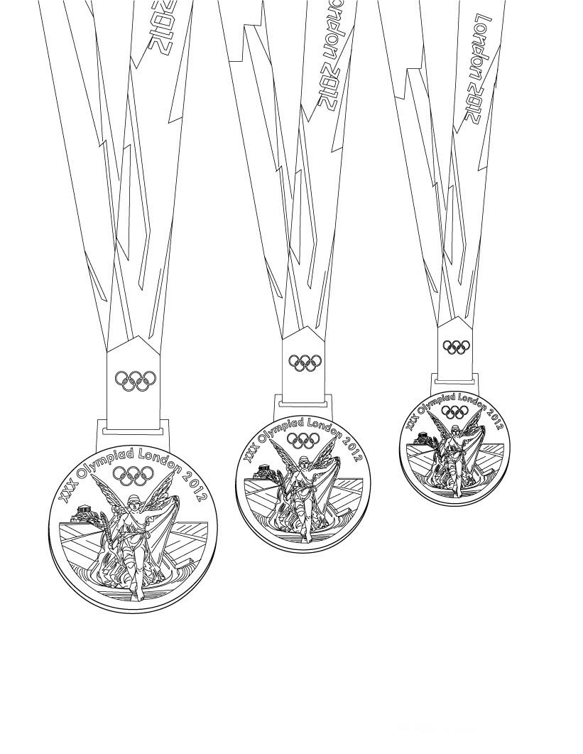 medalhas para colorir