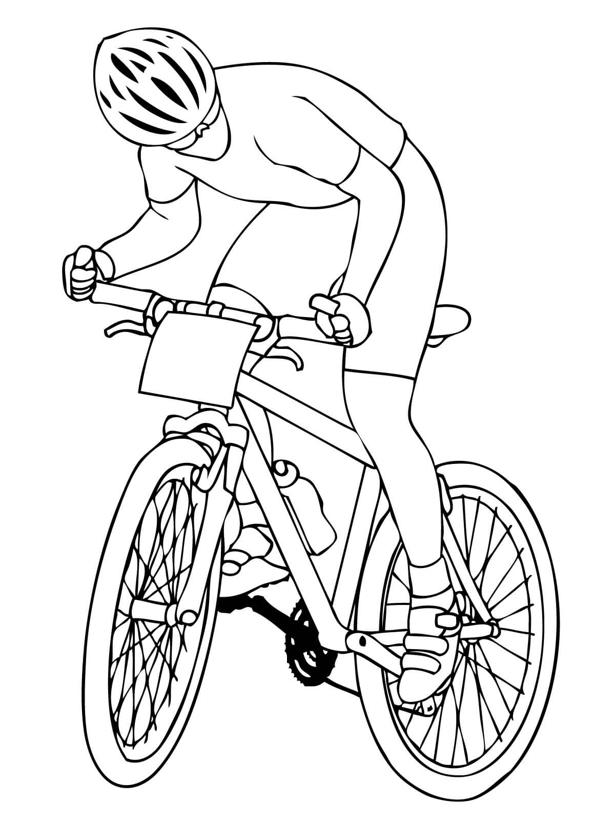 ciclista para pintar