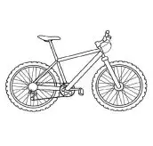 desenho de bicicleta para pintar