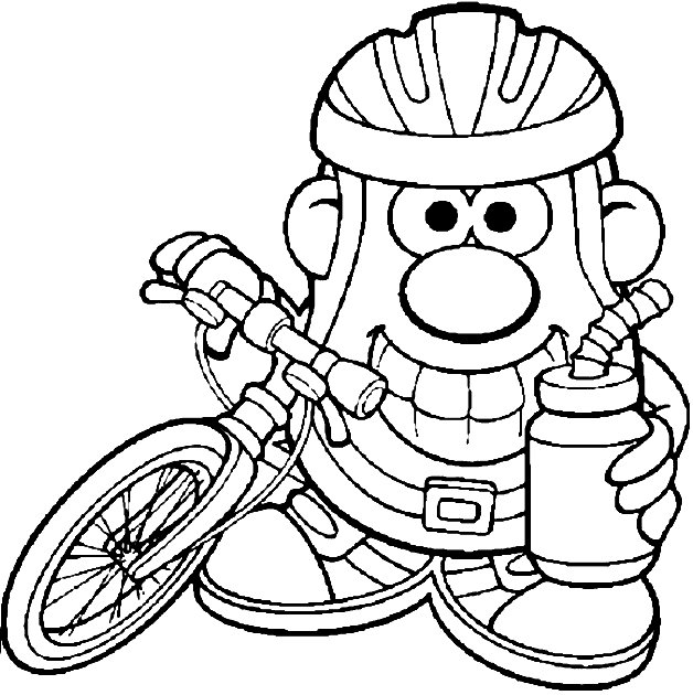 desenho de uma bicicleta para colorir